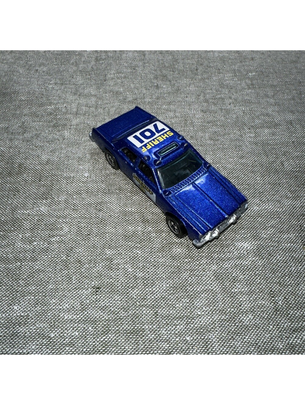 HOT WHEELS 1977 SHERIFF PATROL 701 POLICE BLACKWALL 1:64 3'' DIE-CAST CAR, NICE